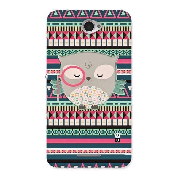 Owl Cute Pattern Back Case for Sony Xperia E4