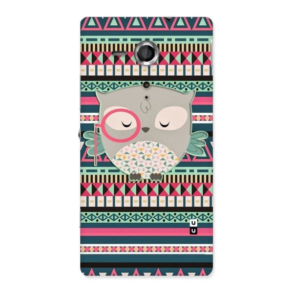 Owl Cute Pattern Back Case for Sony Xperia SP
