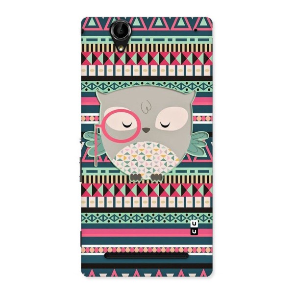 Owl Cute Pattern Back Case for Sony Xperia T2