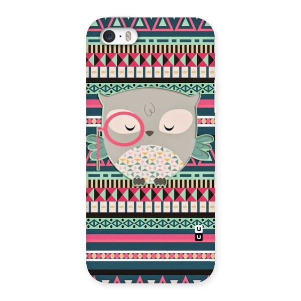 Owl Cute Pattern Back Case for iPhone SE