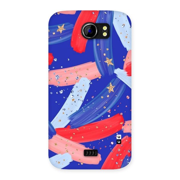 Paint Stars Back Case for Micromax Canvas 2 A110