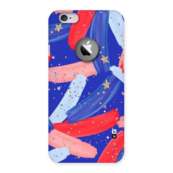 Paint Stars Back Case for iPhone 6 Logo Cut