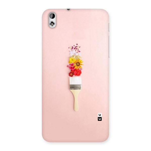 Painted Flowers Back Case for HTC Desire 816s