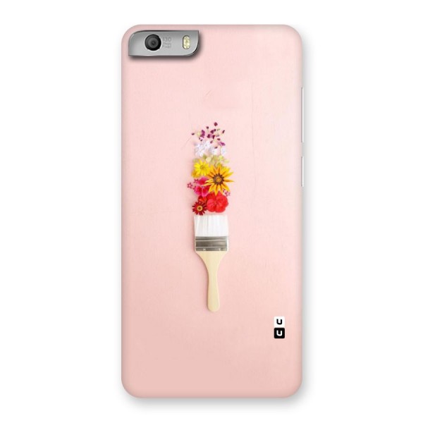 Painted Flowers Back Case for Micromax Canvas Knight 2