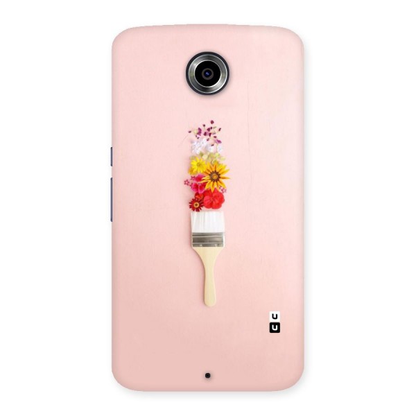 Painted Flowers Back Case for Nexsus 6