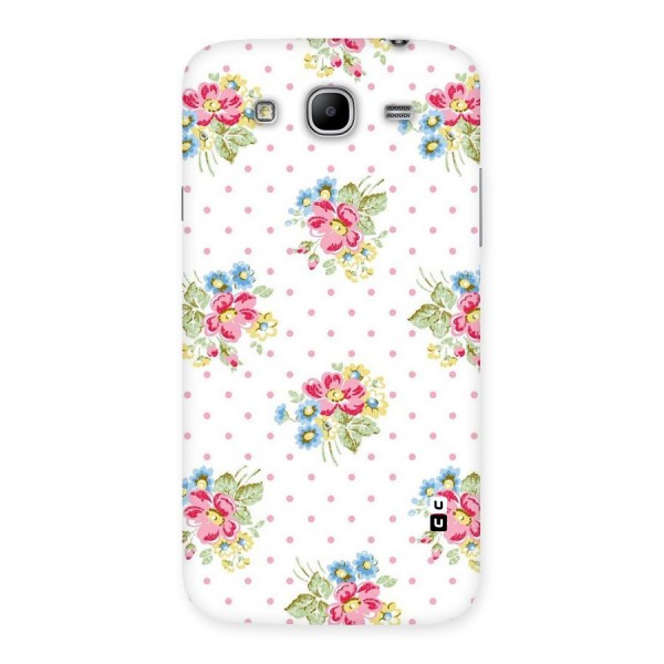 Painted Polka Floral Back Case for Galaxy Mega 5.8