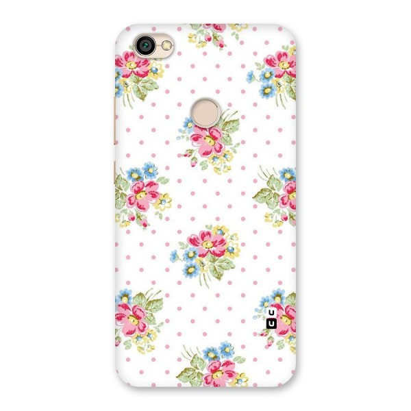 Painted Polka Floral Back Case for Redmi Y1 2017