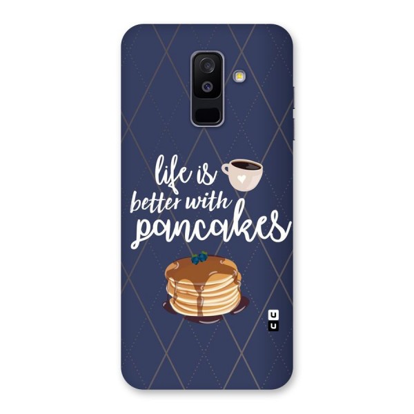 Pancake Life Back Case for Galaxy A6 Plus