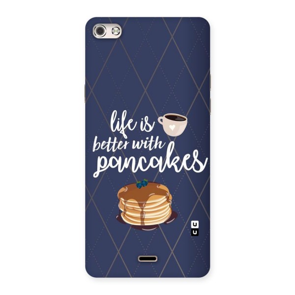 Pancake Life Back Case for Micromax Canvas Silver 5