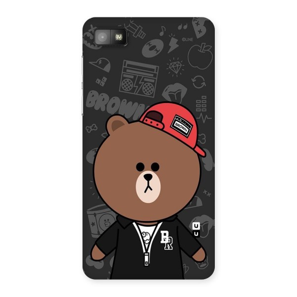 Panda Brown Back Case for Blackberry Z10