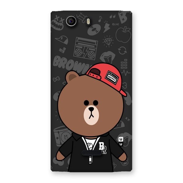 Panda Brown Back Case for Canvas Nitro 2 E311