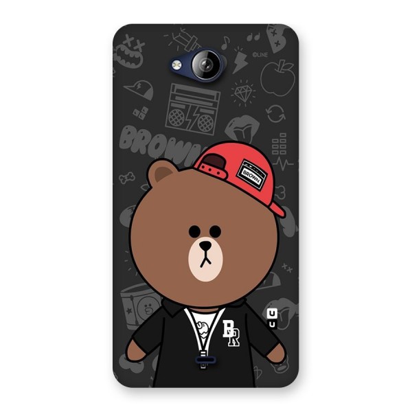 Panda Brown Back Case for Canvas Play Q355