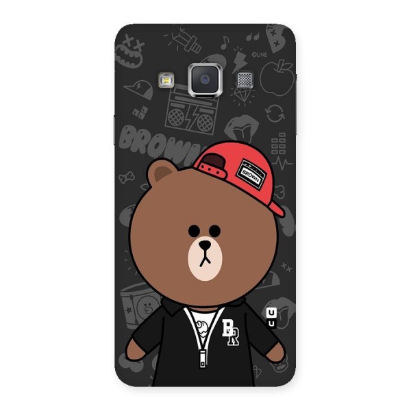 Panda Brown Back Case for Galaxy A3