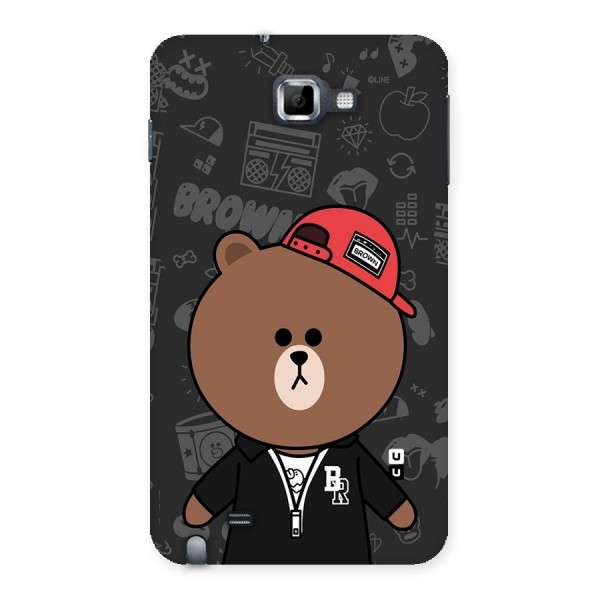 Panda Brown Back Case for Galaxy Note