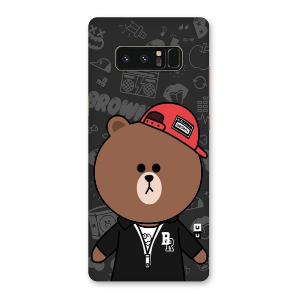 Panda Brown Back Case for Galaxy Note 8