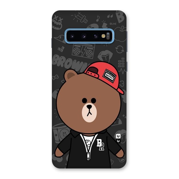 Panda Brown Back Case for Galaxy S10