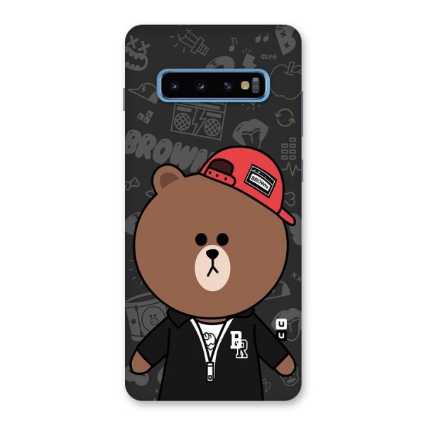 Panda Brown Back Case for Galaxy S10 Plus