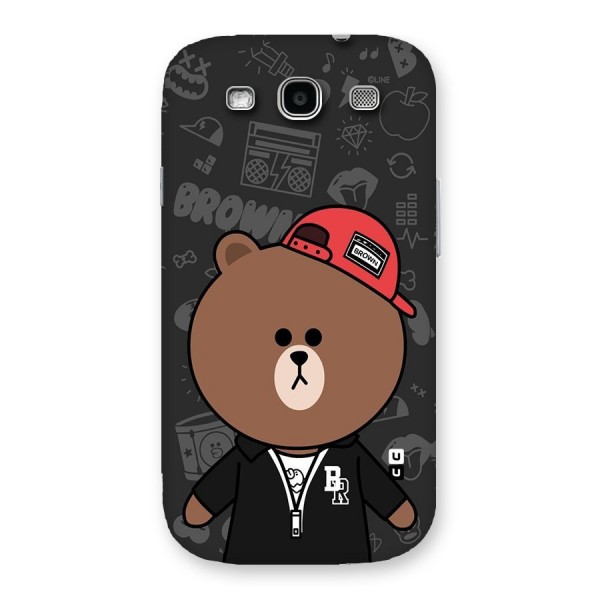 Panda Brown Back Case for Galaxy S3