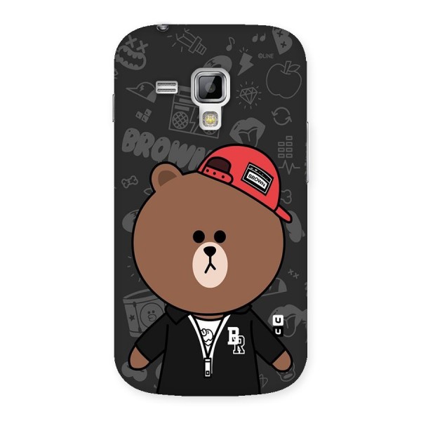 Panda Brown Back Case for Galaxy S Duos