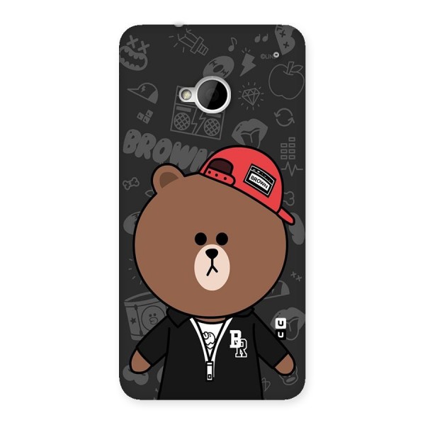 Panda Brown Back Case for HTC One M7