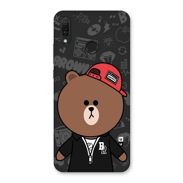 Panda Brown Back Case for Huawei Y9 (2019)