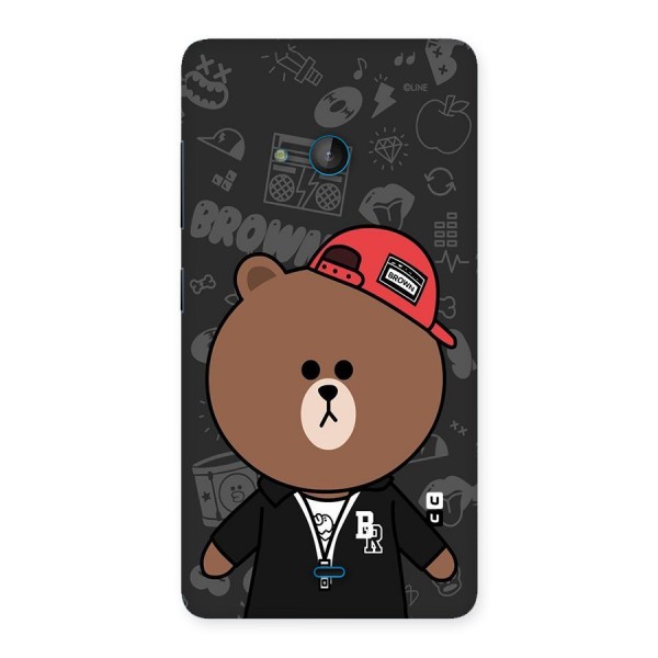 Panda Brown Back Case for Lumia 540