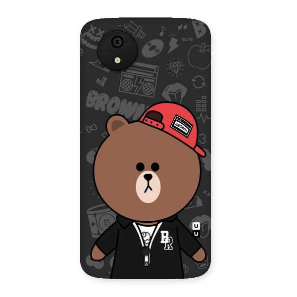 Panda Brown Back Case for Micromax Canvas A1