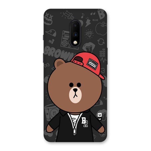 Panda Brown Back Case for OnePlus 7