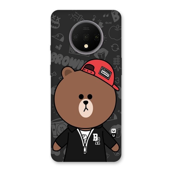 Panda Brown Back Case for OnePlus 7T