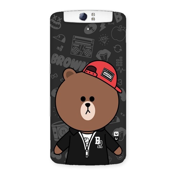 Panda Brown Back Case for Oppo N1