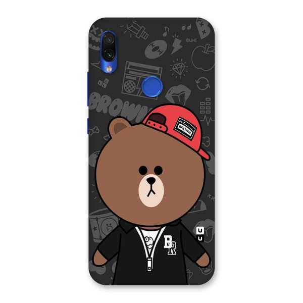 Panda Brown Back Case for Redmi Note 7S