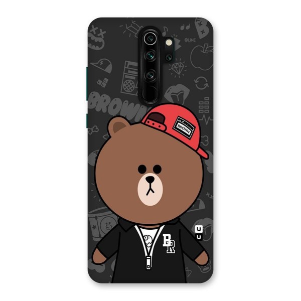 Panda Brown Back Case for Redmi Note 8 Pro