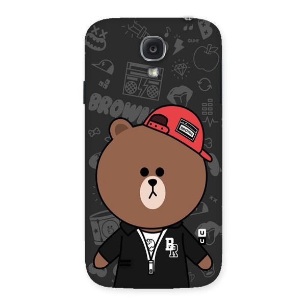 Panda Brown Back Case for Samsung Galaxy S4