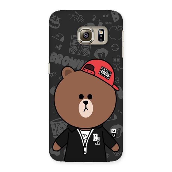 Panda Brown Back Case for Samsung Galaxy S6 Edge Plus