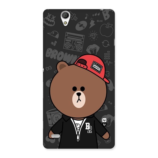 Panda Brown Back Case for Sony Xperia C4