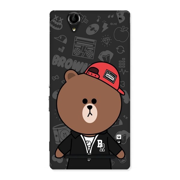 Panda Brown Back Case for Sony Xperia T2