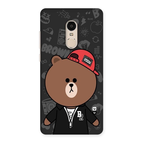 Panda Brown Back Case for Xiaomi Redmi Note 4