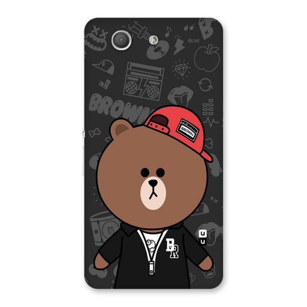 Panda Brown Back Case for Xperia Z3 Compact