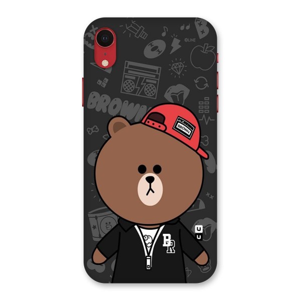 Panda Brown Back Case for iPhone XR