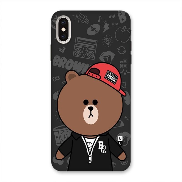 Panda Brown Back Case for iPhone XS Max