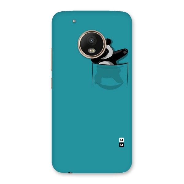 Panda Dabbing Away Back Case for Moto G5 Plus