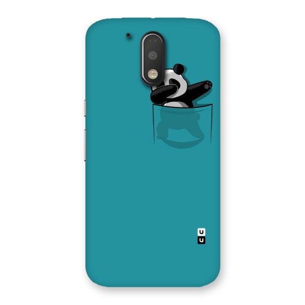 Panda Dabbing Away Back Case for Motorola Moto G4 Plus