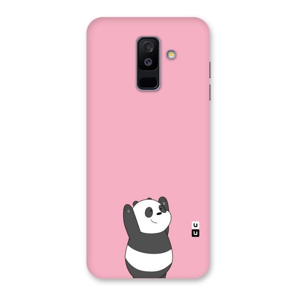 Panda Handsup Back Case for Galaxy A6 Plus