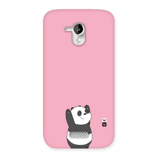 Panda Handsup Back Case for Micromax Canvas HD A116