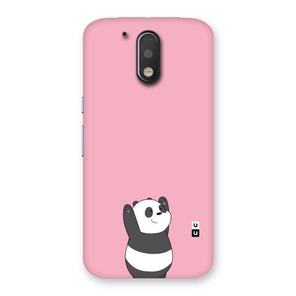 Panda Handsup Back Case for Motorola Moto G4 Plus