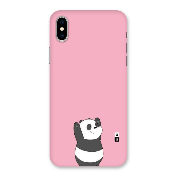 Panda Handsup Back Case for iPhone X