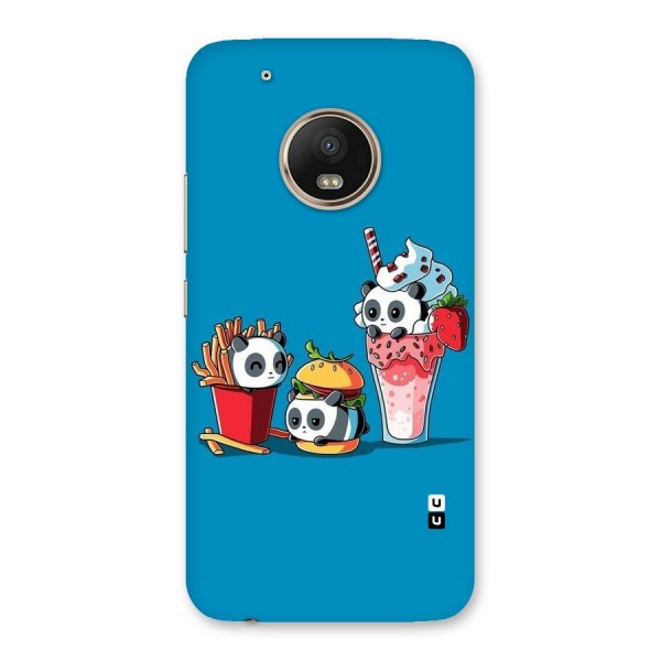 Panda Lazy Back Case for Moto G5 Plus