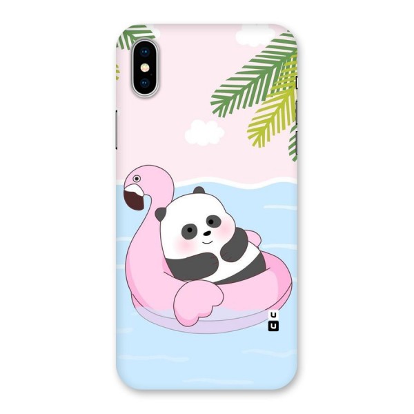 Panda Swim Back Case for iPhone X