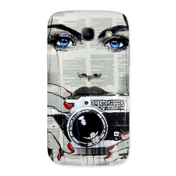 Paper Face Beauty Back Case for Galaxy Core