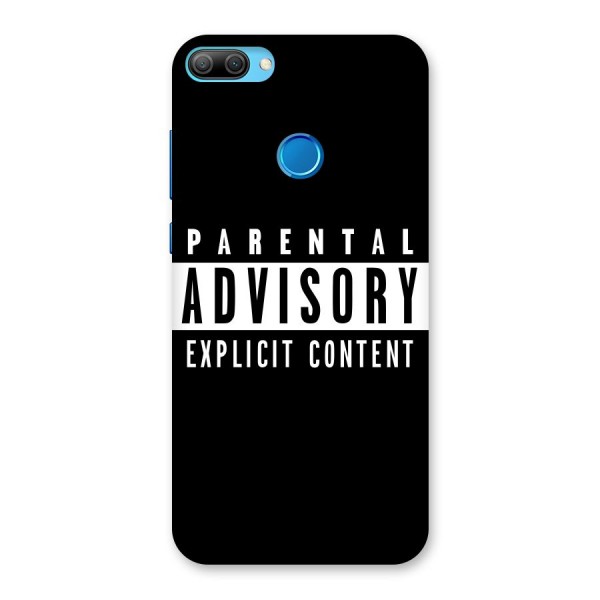 Parental Advisory Label Back Case for Honor 9N